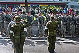 Personnel of the 173rd Airborne during the 2014 Võidupüha parade.