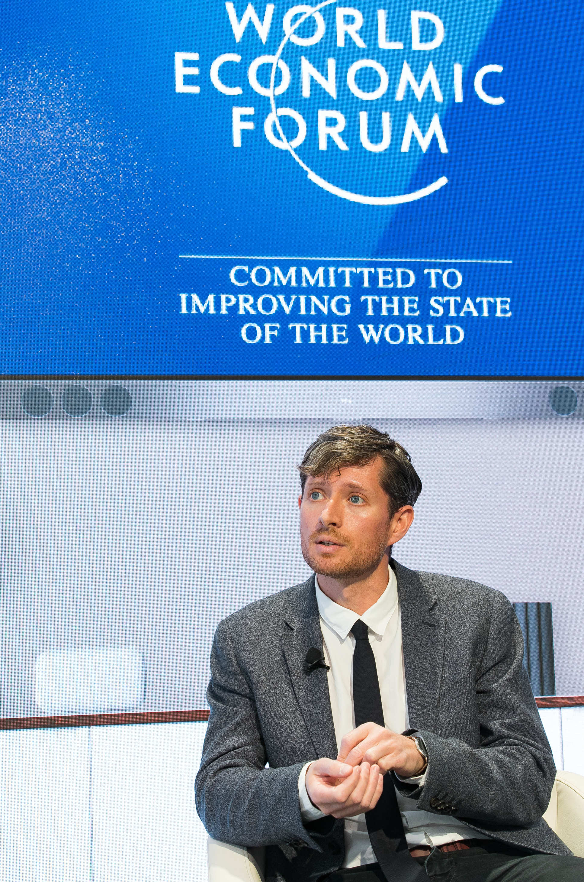 Dr Robin Carhart-Harris, Head of Psychedelic Research at the Department of Medicine, was also at Davos to discuss his research.