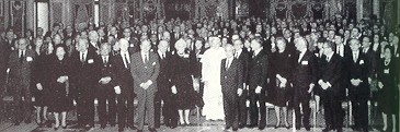 the pope with the trilateral commission in 1984